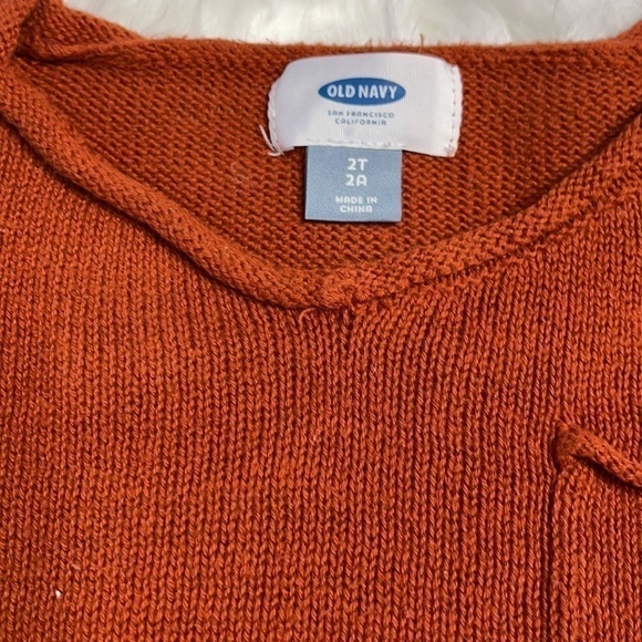 𝅺6/$20 ⭐️ Old Navy Toddler Girl Knit Brown Sweater US 2T - Picture 2 of 4